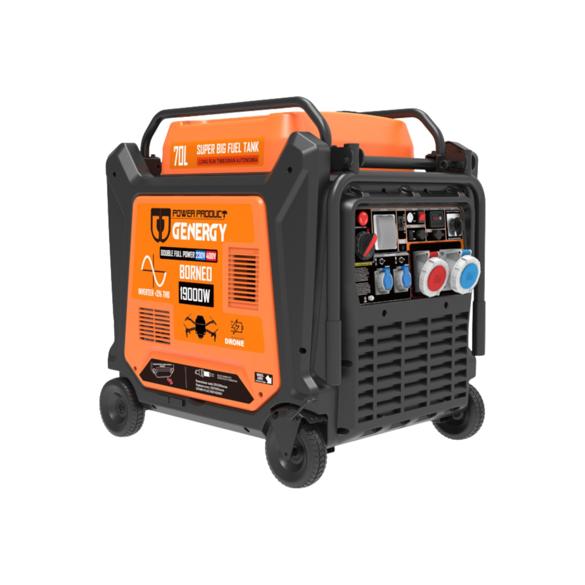 Gerador Inverter Borneo SOL/ATS/RC/DRONE - AAGEGER000887 - HPTECH Pro
